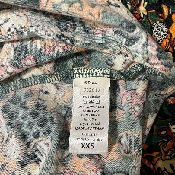 LuLaRoe Mickey Mouse, Carly, Disney Orange Yellow Raglan Sleeve Midi Dress - Picture 5 of 7